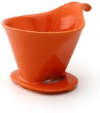 Zero Japan - Bee House Pour Over Coffee Dripper - Lead-Free & Cadmium-Free Ceramic Coffee Maker with Elegant Peek Hole, Drip Cone Brewer Coffee Gifts, Brewing Accessories - Tangerine, Standard Size