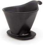 Zero Japan - Bee House Pour Over Coffee Dripper - Lead-Free & Cadmium-Free Ceramic Coffee Maker with Elegant Peek Hole, Drip Cone Brewer Coffee Gifts, Brewing Accessories - Noble Black, Standard Size