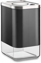 Kaffe Glass Coffee Canister (12oz) w/Airtight Lid - Click to Release Seal - BPA Free Glass & Stainless Steel - Elegant Kitchen Storage Container for Coffee, Nuts, Rice, Flour, Sugar, Tea, Cereal