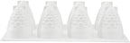 Pastry Tek 8 Cavities Pineapple Molds, 10 Oven-Ready Pineapple Jello Molds - Flexible, Freezable, White Silicone Tropical Fondant Molds, Easy Release, For Baking - Restaurantware