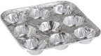9-Cavity Mini Cupcake and Muffin Pans | Disposable Aluminium Baking Pans | Use for Baking Mini Muffin, Cupcake, Cake | For Weddings, Parties, Birthdays, Gatherings (100 Pack)