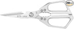 Multi-Purpose Kitchen Shears, SK5 Steel, Black with Protective Cover, Bottle Opener and Nutcracker