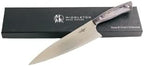Middleton Made Knives Echo 8 Inch Chef Knife - Handmade Professional Chef Knife - Chefs Knife Made with AEB-L Stainless Steel - USA Made Knife - Great Chef Gifts - Charcoal