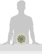 Lenox Serveware, Hosting The Holidays Cheese Plate & Knife Set, Service for 1, Ivory Porcelain, Dishwasher Safe, 6.75 Inch Diameter, Christmas Decorations, Christmas Decor (White/Green/Red, 2 Pieces)