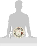 Lenox 185591602 Winter Greetings, Ivory Bone China, 5-Piece Place Setting, Christmas Dinnerware Set, Holiday Hosting
