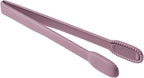 carrotez Silicone Cooking Kitchen Tongs, Anti-Slip,Non-Scratch Serving Tongs 9.25 Inches - Dark Pink