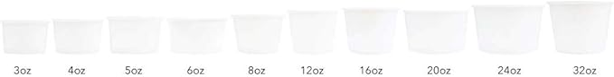 UNIQ [1,000 Count] Perfect for Halloween Black Paper Ice Cream Cups - 4 oz Small Dessert Bowls! Frozen Dessert Supplies