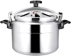 Aluminum Explosion-Proof Pressure Cooker- 7L~15L Capacity- Silver (7L)