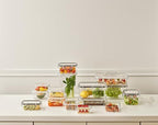 Airtight Food Storage Container With Lid (91.3oz) BPA-Free | Meal Prep | Microwave, Freezer and Dishwasher Safe | Leak-Proof | Kitchen Fridge Organizer Boxes | Fresher Food