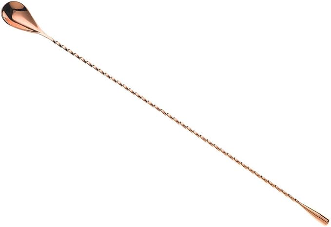 Barfly Teardrop Bar Spoon, End 15 3/4" (40 cm), Copper