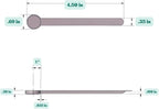 1/4 Teaspoon (1.25 mL) Long Handle Scoop for Measuring Coffee, Pet Food, Grains, Protein, Spices and Other Dry Goods (Pack of 5)