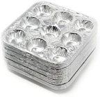9-Cavity Mini Cupcake Easy and Simple Release Muffin Pans - Disposable Aluminum Baking Cup Cake Mold Pan - For Weddings, Gatherings, Birthdays, Parties (24)