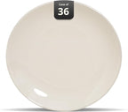 Stoneware Coupe Commercial Grade Dinnerware, Ivory(America White) Plate 6.5", Case of 36