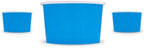 UNIQ [1,000 Count] Blue Paper Ice Cream Cups - 4 oz Small Dessert Bowls - Comes In Many Colors & Sizes! Frozen Dessert Supplies