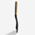 VOVOLY Cooking Spoon for Nonstick Cookingwares, Silicone Spoon Spoon for Mixing, Scoop, and Scrape, Black (13.4''+11.4" Black 2-Pack)