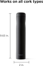Rabbit Automatic Electric Corkscrew Wine Opener, Cordless Rechargeable, One-Touch Operation, Sleek Shiny Black Finish, Easy to Use for Wine Lovers