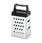 Mini Grater, Stainless Steel Cheese Ginger Vegetable Spices Small Grater for Kitchen (Black)
