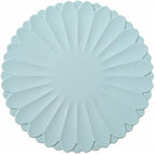 Heat-Resistant Silicone Trivet Mats, Non-Slip Hot Plate Holder for Kitchen Countertops & Dining Table, Reusable Pot Holder Pad with Secure Grip, Dishwasher Safe (Sea Sky Blue, Diameter: 18cm/7.09")