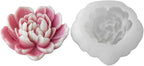 Love Heart Flower Candle Mold for Candle Making Cute 3D Molds for Candles Non-Stick Mould Chocolate Candies Dessert Flower Molds Silicone for Crafts Resin Soap Aroma Candles Mold Home Decoration