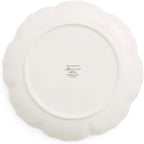 Portmeirion Botanic Garden Lotus Salad Plates, Set of 4 - Scalloped Rim, Butterflies Motif, 8.8" Floral Dinnerware Porcelain Dishes for Hosting, Entertainment
