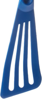 Mercer Culinary Hell's Tools Hi-Heat Slotted Spatula, 12 Inch x 3.5 Inch, Blue (Pack of 5)