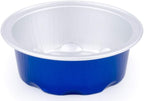 KEISEN 2 4/5" mini Disposable Aluminum Foil Cups 50ml 100/PK 2oz for Muffin Cupcake Baking Bake Utility Ramekin Cup (blue)