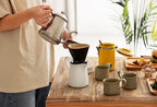 Zero Japan - Bee House Pour Over Coffee Dripper - Lead-Free & Cadmium-Free Ceramic Coffee Maker with Elegant Peek Hole, Drip Cone Brewer Coffee Gifts, Brewing Accessories - Tangerine, Standard Size