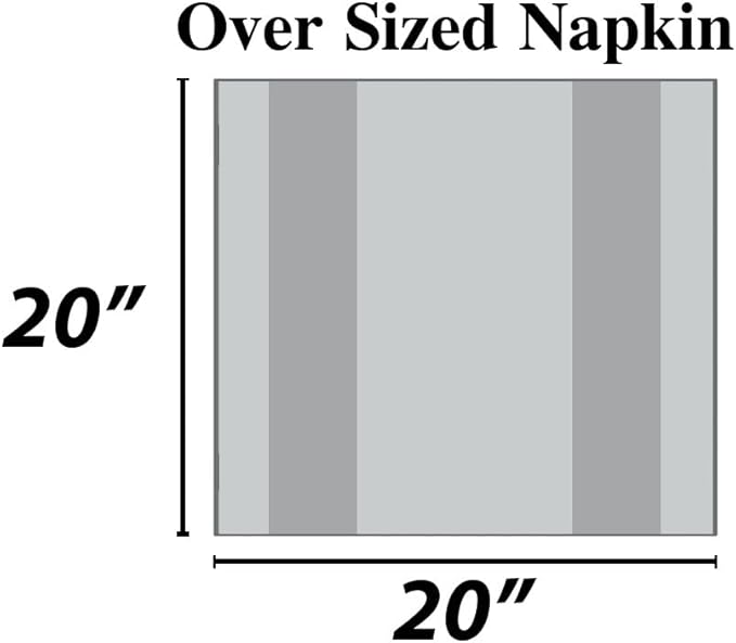 Urban Villa Cotton Dinner Napkins Set of 12, Highly Absorbent Soft Premium Cloth Napkins 20x20 Inches, Hotel Quality Reusable & Washable Table Dinner Napkins for Home - (Grey/Black, Buffalo Checkerd)