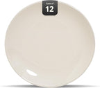 Stoneware Coupe Commercial Grade Dinnerware, Ivory, Plate 12.25", Case of 12