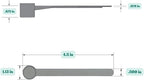 13 mL (13 CC) Long Handle Scoop for Measuring Coffee, Pet Food, Grains, Protein, Spices and Other Dry Goods (Pack of 10)
