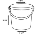 House Naturals 2 Gallon Pink Food Grade BPA Free Made in USA Bucket with Screw On White Lid - Pack of 3