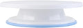 Cake Decorating Turntable 11 Inch Cake Turntable Anti-Slip Rotating Cake Stand for Decorating(1pcs White)