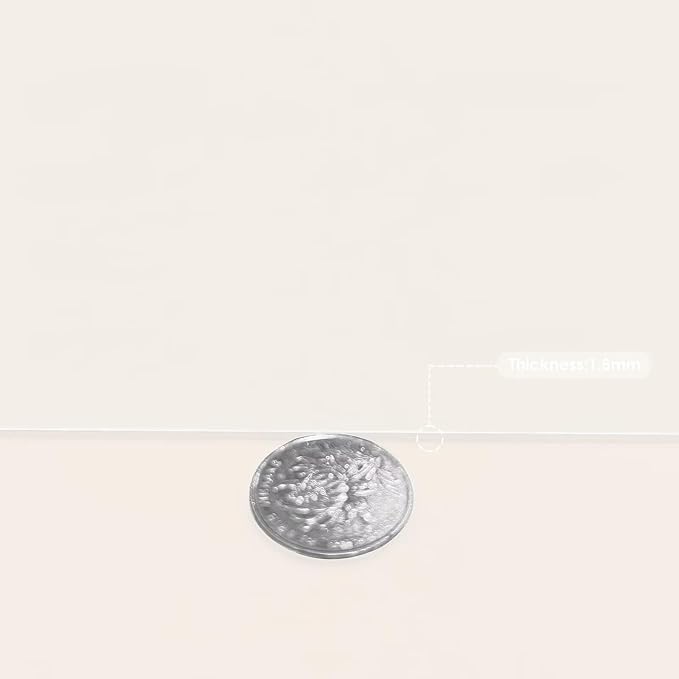 Leather Dresser Cover,1.8mm Thick,14x78 Inch,Dresser Protector Top,Dresser Top Protector,Dresser Cover Top,Dresser Top Cover,Dresser Cover Top for Bedroom.(White+White,14x78)