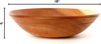 Dining & Entertaining, Wood Bowl, Serve Salad or Pasta, Countertop Fruit Bowl, Family Dinner, Party, Holidays, Thaksgiving, Handcarved, Rustic, Mahogany, Varies Beige to Brown, Jumbo 18" Wide