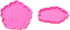 Coaster Resin Epoxy Molds for Casting Irregular Wave Shape Silicone Geode for Making Cup Mats Agate Coaster Mold Wine Glass Holder Home Decor DIY Craft Project