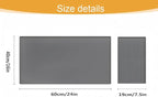 Silicone Coffee Pad, 24-inch x 16-inch Mat, with Removable Baking Tray, Fits Coffee Machines and Baking Sheets, Black