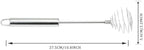 Whisk, Stainless Steel Spring Whisk, Balloon Whisk Egg Beater for Blending, Whisking, Beating, or Stirring