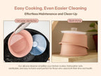 Microwave Silicone Steamer for Baby Food, Made In Korea, Oven & Dishwasher Safe to 482°F, Easy Clean, Microwave Pot with Handle & Lid, 100% Food Grade Steamer Bowl (Terracotta Rose, 27.1oz (800ml))