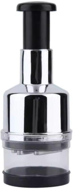 Manual Vegetable Chopper – Lightweight (230g) & Compact (22x8.5cm) | Hand-Powered Food Processor for Garlic, Onions, Herbs & Veggies | Stainless Steel Blades, Easy-to-Clean Kitchen Gadget