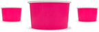 UNIQ 1000-Count 4 oz Paper Ice Cream Cups Pink Color | Disposable Food & Dessert Bowls for Ice Cream, Yogurt, Gelato | Frozen Dessert Supplies
