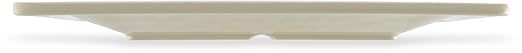 Carlisle FoodService Products Grove Reusable Plastic Plate Square Plate with Rim for Home and Restaurant, Melamine, 8.5 Inches, Smoke, (Pack of 12)