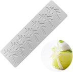 3D Hollow Leaf Fondant Lace Mold Multi Leaves Flower Candy Mold Chocolate Sugar Craft Cake Decoration Cupcake Top (C Coconut Tree_11.52 * 3.6 * 0.12inch)