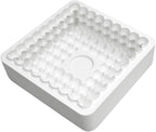 TUKE Square Shaped Silicone Mold Soap Silicone Molds Cake Fondant Baking Molds for Baking Chocolate French Dessert Candy Ice Cube Soap (Square K)