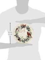 Lenox 835220 Winter Greetings 6-Piece Salad Plates, Christmas Dinnerware Set, Holiday Hosting