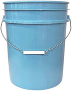 House Naturals 5 Gallon Premium HPDE Plastic Bucket - Made in USA Food Grade Storage Container, BPA Free All Purpose Pail (4, Light Blue)
