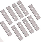 2" (50mm) Paint Scraper Carbide Blades Double-Edged Reversible Replacement Blade (50X12X1.5mm), Pack of 10, Suitable For Most Hand-Held Scrapers By LU&MN