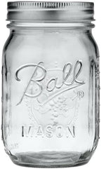 Ball Regular Mouth Glass Mason Jars with Lids and Bands, Used for Canning (Pint, 16 Ounce (Pack of 36))
