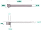1/2 Teaspoon (2.5 mL) Long Handle Scoop for Measuring Coffee, Pet Food, Grains, Protein, Spices and Other Dry Goods (Pack of 25)