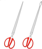 2 Piece Stainless Steel Crab Tong Eel Clamp Tong for Reptile Feeding Snake Charcoal Trash Pick - Up Seafood Picking for Low Tide