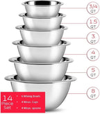 EatEx Bakeware Sets and Mixing Bowl Set, Non-Stick Baking Sheet Set with Utensils, Carbon Steel Cookie Sheets for Baking with Silicon Handles, Oven Safe Sheet Pans and More